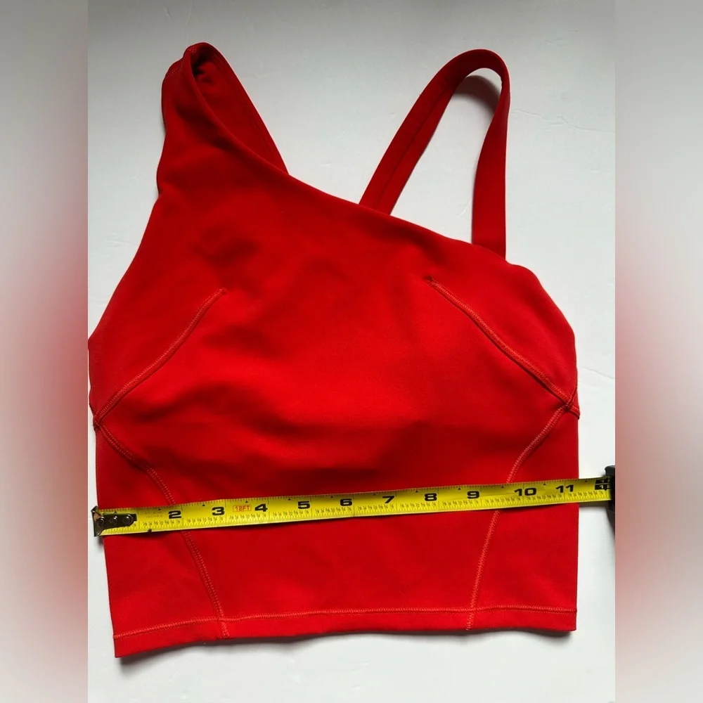 Lululemon Women's Everlux Asymmetrical Tennis Tank Top red Sz‎ 0